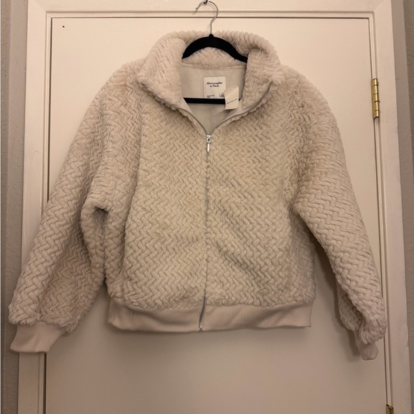 Abercrombie & Fitch Herringbone Bomber Jacket - Picture 5 of 7